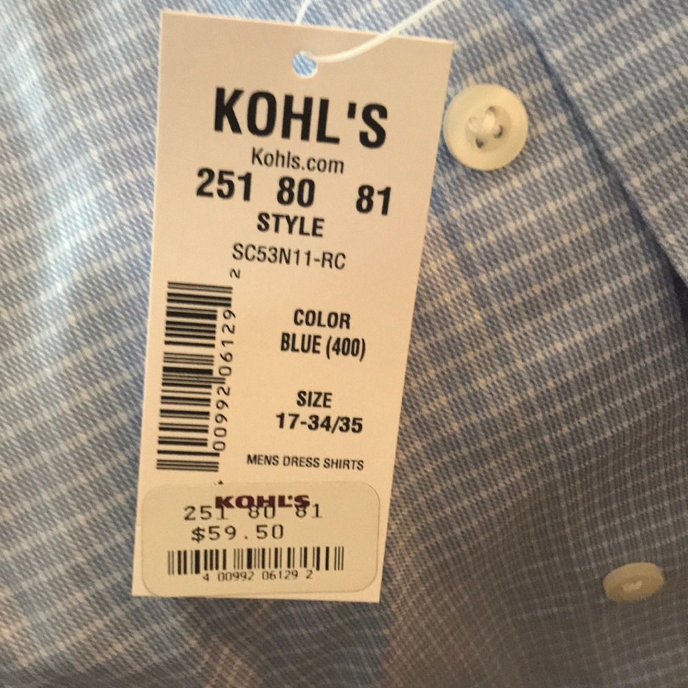 Men’s Blue button down